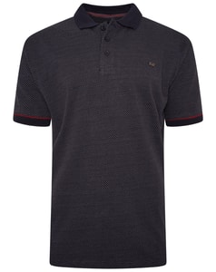 KAM Premium Birdseye Jersey Poloshirt Navy